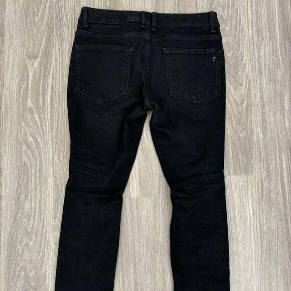 Men's The Perfect Jean Skinny Fit in ripped black (slash) in size 31x26 - Picture 3 of 5